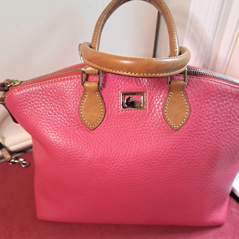 Dooney&Bourke Pink Soft Leather 💗 Bag Great Condition - Picture 2 of 11